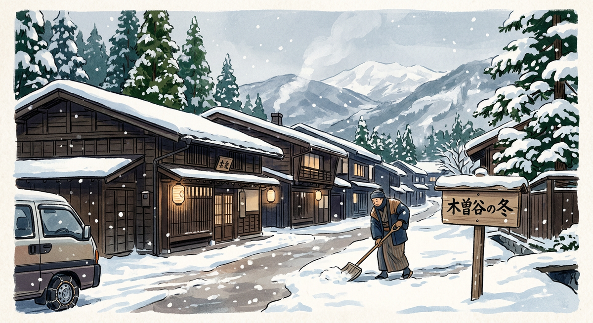 木曽の冬、雪と共に暮らすための基本